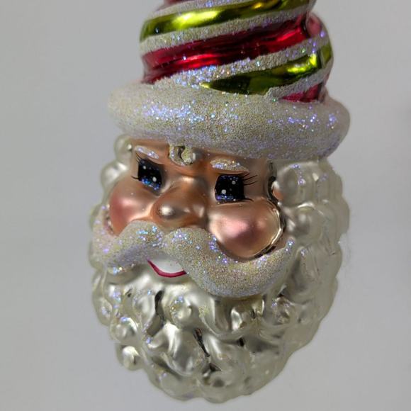Christopher Radko Glass Christmas Ornament Handcrafted 02 Minty Nick Gem 1010126 - Picture 5 of 8
